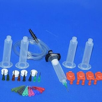 10cc Aluminum Adapter Liquid Dispenser Solder Paste Adhesive Glue Cone and Dispensing Cones Package