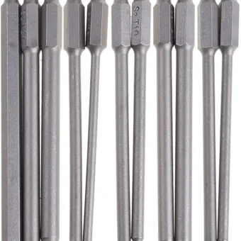 11/12pcs Tamper Proof Security Drill Bit Set Torx Screwdriver Flat For Head 1/4" Bits Hand Tools Mechanic