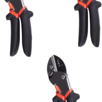 1pc One-Hand Garden Bypass Black Scissor Saving Pruner Scissors Borders Shear Shaping Gardening Manual Clippers Tree Supplies Prunersfruit for Tool...