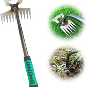 2024 Gardening Hand Weeder Tools, Multifunctional Weeding Artifact Uprooting Weeding Tool, Steel Hand Weeder Tool, High Strength Hand Remover Tool...