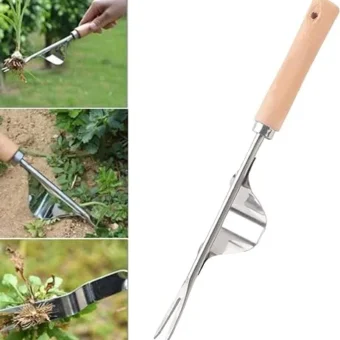 2024 Upgrade Weed Puller Tool, Gardening Hand Weeder Tools Metal Leverage Base and V-Shaped Fork, Weeding Artifact Uprooting Weeding Tool for Yard...