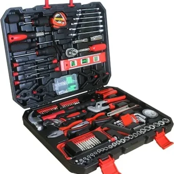 238 Piece Automotive and Household Tool, Portable Black Mechanics Tool Kits Mixed Tool Set, Perfect for Car Enthusiasts and DIY Home Repairs for...