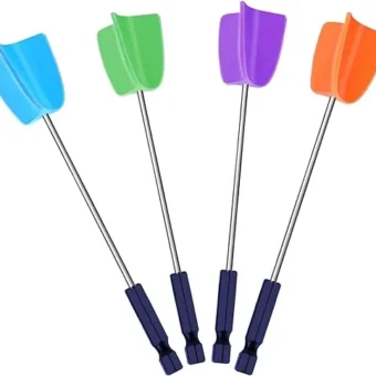 4 PCS Silicone Resin Mixer Paddles for Drill, Epoxy Mixer Attachment for Drill, Paint Mixer/Paint Stirrer for Mixing Resin, Epoxy, Silicone Molds