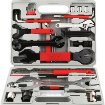 44PC MULTI-FUNCTION BICYCLE BMX BIKES REPAIR TOOL KIT SET HOME MECHANIC TOOLS