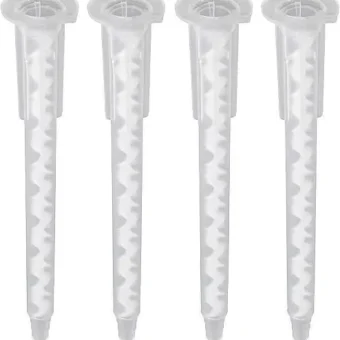 50 Pcs 1.3ml Epoxy Mixing Nozzle Tip or Static Mixer Plastic Resin Mixing Tip for AB Glue Adhesive Gun Applicator