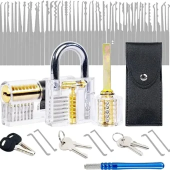 52 Professional Hand Tool Set Suitable for Handwork, Home Improvement, and Outdoor Waterproof and Anti Rust Stainless Steel Tool kit for Shed,...