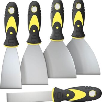 5Pcs Putty Knife, Set, 1" 2" 3" 4" 5" Scraper, Spackle Knife, Paint Scraper, Scraper Tool, No Rusting, Perfect For Repairing Drywall, Removing...