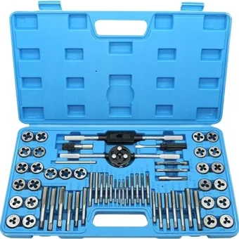 60Pcs Premium Tap and Die Sets, Thread Coated Metric Tap and Die Set M4-M12 with Storage Case, Threading Tool Set for Garage, Workshop, Mechanics,...