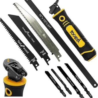 8-In-1 Multi Blades Hand Saw, Drywall Cutter Saw. Hacksaw. Long Blade Hand Saw, Jab Saw, For Cutting Drywall, Sheetrock, Wood, Metel, Plastic,...