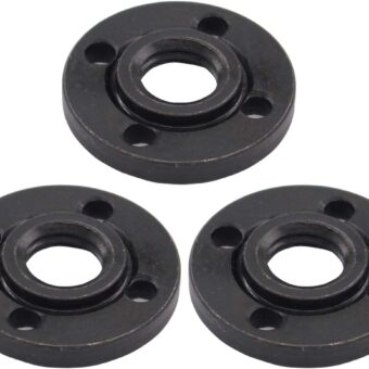 ApplianPar Pack of 3 Angle Grinder Metal Outer Flange Lock Nut 5/8-11 for Dewalt Milwaukee Makita Black & Decker