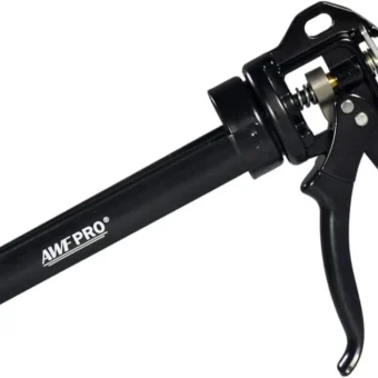 AWF PRO Caulking Gun - Heavy Duty, Rotating Barrel, 10 oz Caulk Gun, 18:1 Thrust Ratio, Durable Easy To Use Design. Features Pivoting Barrel,...