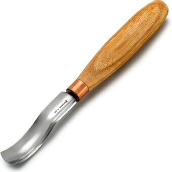 BeaverCraft, Wood Carving Bent Gouge K8a/14 0.55" - Spoon Carving Tools - Woodworking Hand Chisel Compact Wood Carving Knife for Beginners and...