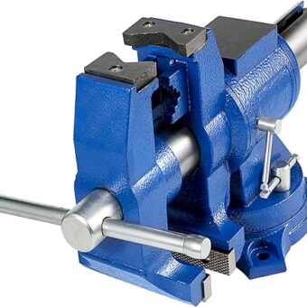 BestEquip 6" Heavy Duty Bench Vise, Double Swivel Rotating Vise Head/Body Rotates 360°,Pipe Vise Bench Vices 30Kn Clamping Force,for Clamping...