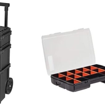 Beyond by BLACK+DECKER Stackable Storage System - Rolling Toolbox, Deep Toolbox and Small Parts Organizer