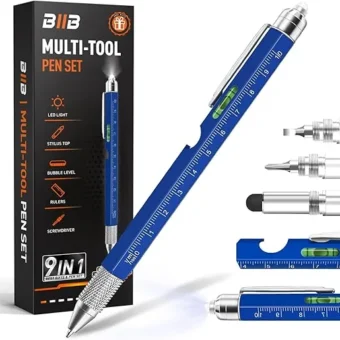 BIIB Gifts for Men, 9 in 1 Multitool Pen Dad Gifts, Mens Gifts for Him, Father's Day Gifts from Wife Daughter, Unique Gifts for Dad, Husband,...