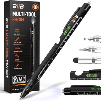 BIIB Gifts for Men, Father's Day Gifts from Daughter Wife, Dad Gifts for Men 9 in 1 Multitool Pen, Father's Day Gifts for Dad, Birthday Gifts for...