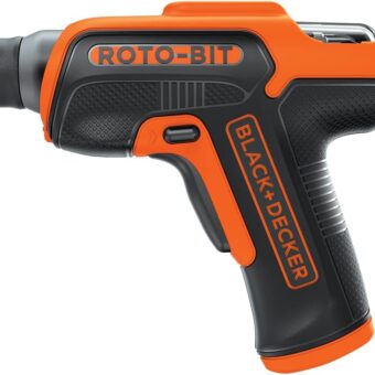 BLACK+DECKER 4V MAX Cordless Screwdriver with Bit Storage, 180 RPM, Battery Included (BDCS50C)