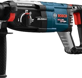 BOSCH GBH2-28L 1-1/8" SDS-plus Variable-speed Bulldog Xtreme Max Rotary Hammer, Black Blue