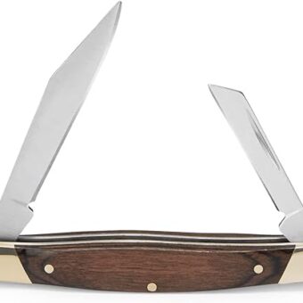 Buck Knives 375 Deuce 2-Blade Folding Pocket Knife with Wood Handle