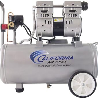 California Air Tools 8010 Steel Tank Air Compressor | Ultra Quiet, Oil-Free, 1.0 hp, 8 gal