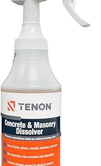 Concrete & Masonry Dissolver - Remove Concrete, Cement, Mortar, Grout, Stucco, and Masonry from Tools, Mixers, Wood, Plastic, and Aluminum,...