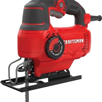 CRAFTSMAN Jig Saw, 4 Orbital Settings, Up to 3,000 SPM, 5 Amp, Corded (CMES610)