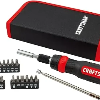 CRAFTSMAN Ratcheting Screwdriver, Multibit Set, 26-Piece (CMHT68001)