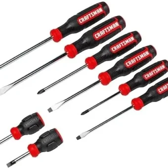 CRAFTSMAN Screwdriver Set, Bi-Material, 8 Piece Set (CMHT65075N)