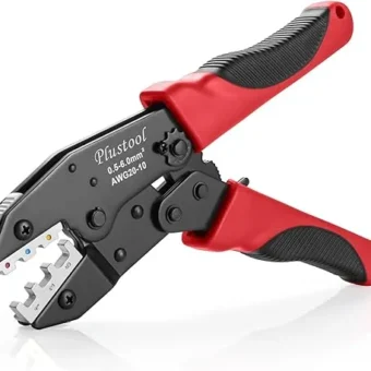 Crimping Tool for Heat Shrink Connectors AWG22-10, Ratcheting Wire Terminal Crimper - Crimping Pliers - Electrical Crimping Tool