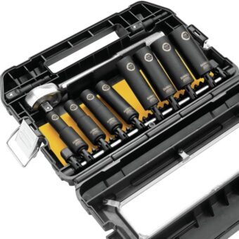 DEWALT Impact Socket Set, SAE, 1/2-Inch, 10-Piece (DW22812)