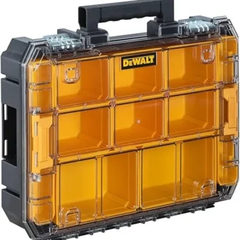 DEWALT TSTAK Tool Organizer, Small Parts Tool Box with Removable Compartments (DWST17805)