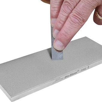 DMT D8F Dia-Sharp Diamond Knife Sharpener, Fine Diamond Sharpening Stone, 8-Inch