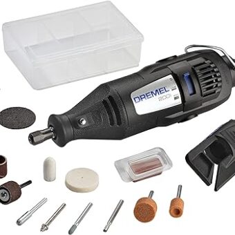 Dremel 200-1/15 Two-Speed Rotary Tool Kit with 1 Attachment 15 Accessories - Hobby Drill, Woodworking Carving Tool, Glass Etcher, Small Pen Sander,...