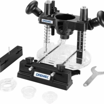 Dremel 335-01 Rotary Tool Plunge Router Attachment, Compact & Lightweight for Light-Duty Routing Projects, Perfect for Woodworking & Inlay Work,...