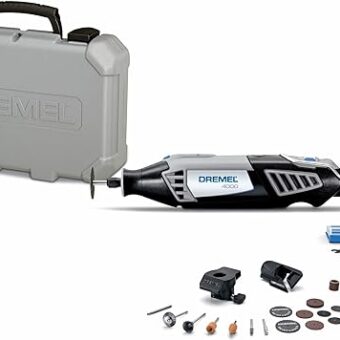 Dremel 4000-2/30 Variable Speed Rotary Tool Kit - Engraver, Polisher, and Sander- Perfect for Cutting, Detail Sanding, Engraving, Wood Carving, and...