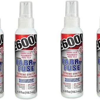 E6000 565004 Fabri-Fuse Adhesive - 4 fl oz Shelf Bottle, 4 Pack