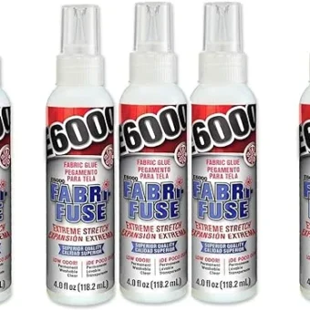 E6000 565004 Fabri-Fuse Adhesive - 4 fl oz Shelf Bottle, 5 Pack