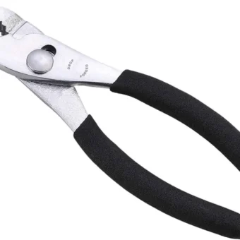 Edward Tools Slip Joint Pliers 6” - Heavy Duty Carbon Steel with Rubber Grip Handle - Fine Grip Teeth in front and Coarse teeth in back - Rust...