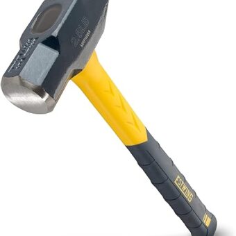 Estwing - MRF4OBS Sure Strike Blacksmith's Hammer - 40 oz Metalworking Tool with Fiberglass Handle & No-Slip Cushion Grip - MRF40BS Blue