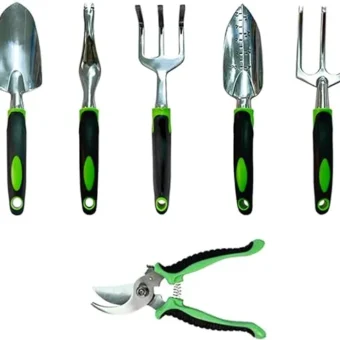 Garden Tool Set Gardening Hand Tools Heavy Duty Gardening Tools Outdoor Hand Tools Extra Succulent Tools Set with Fashion Garden Tools (6)