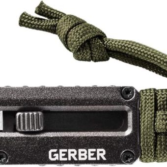 Gerber Gear 31-003739 Prybrid X, Pocket Knife with Utility Blade and Prybar, Green