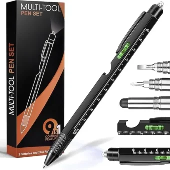 Gifts for Men, Fathers Day Dad Gifts from Daughter Son, 9 in 1 Multitool Pen, Cool Tools Gadgets for Men, Birthday Father’s Day Gift for Dad...