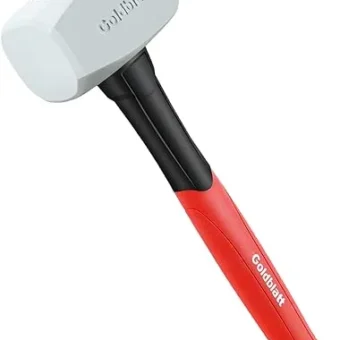 Goldblatt Rubber Mallet 16 oz. Low Recoil Rubber Hammer with Solid Head & Soft-grip Handle, Durable Double-Faced Soft Mallets, Soft Blow Tasks, No...