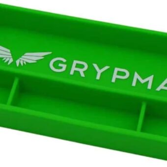 Grypmat Plus Automotive & DIYer Non-slip, Non-magnetic Tool Box Organizer Optimize Workflow with Tool Tray Grip Mat (Small, Green)