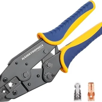 Haisstronica Crimping Tool for Spark Plug Ignition Wire,8.5mm Ratchet Wire Crimper Tool,HS-2048