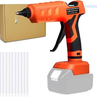 Hot Glue Gun for Makita 18V Batteries, Full Size High Temperature 100W Fast Preheating Heavy Duty Industrial Gluegun, for Arts、Jewelry、Crafts 、DIY...