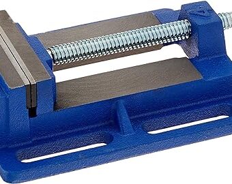 IRWIN Drill Press Vise, 4.5” Jaw Capacity, Forged Iron for Ultimate Durability, Slotted Base for Easy Installation (226340)