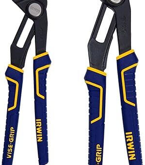 IRWIN Tools VISE-GRIP GrooveLock Pliers Set, V-Jaw, 2 Piece, 2078709