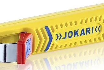 Jokari 10270 Secura Cable Stripping Knife for All Standard Round Cables, No. 27, 13.2cm L x 2.9cm W x 3.5cm H