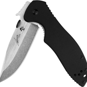 Kershaw Emerson CQC-6K Folding Pocket Knife, 3.25 inch D2 Stainless Steel Blade, Manual Opening, G10 Handle, 6034D2